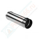 Труба прямая L=500 без изол (НЕРЖ-321/0,5) d-115 (Дымок-Lux)