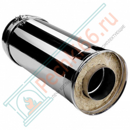 Сэндвич труба V50R с изол L=500 (AISI-310S/0,8-ОЦИНК-RAL/0,5) d-150/250 (Вулкан-Cerablanket)