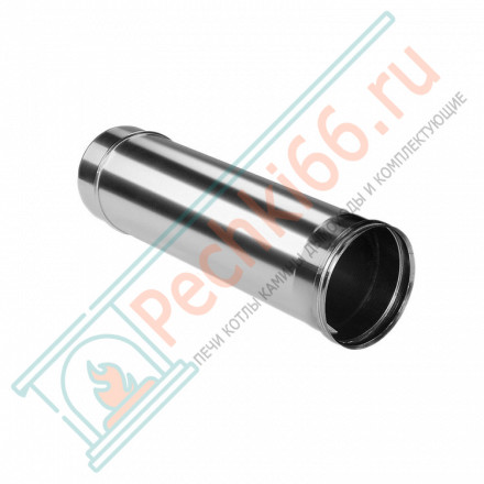 Труба прямая L=500 без изол (НЕРЖ-321/0,5) d-130 (Дымок-Lux)