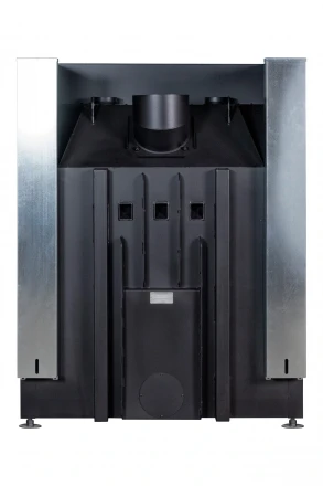 Каминная топка Дельта 1200 B три стекла принтинг черный шамот (Экокамин)