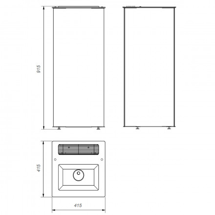 Электрическая печь для бани и сауны Sangens W20G White