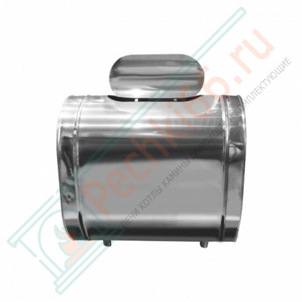 Бак для воды настенный, горизонтальный (НЕРЖ-304/0,8мм) 53 л (Дымок)