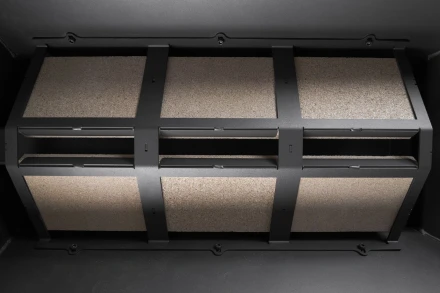 Камин Родос 900 черный, белый шамот (ЭкоКамин)