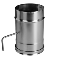 Задвижка без изол (НЕРЖ-321/0,8) d-130 (Дымок-Lux) Задвижка без изол (НЕРЖ-321/0,8) d-130 (Дымок-Lux)