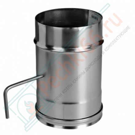 Задвижка без изол (НЕРЖ-321/0,8) d-130 (Дымок-Lux)