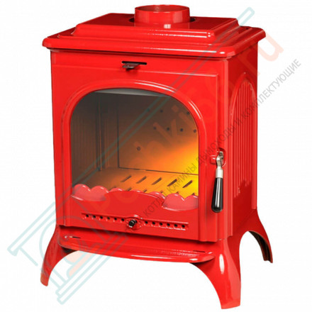 Печь-камин SEVILLE красная эмаль (INVICTA)