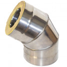 Сэндвич-отвод 135° (НЕРЖ-439/1,0-ОЦИНК/0,5) d-130/200 (УМК)