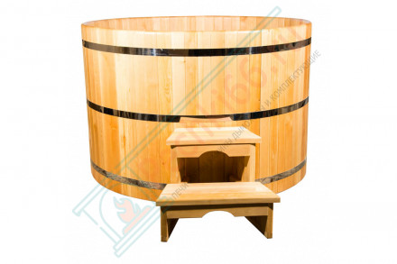 Купель кедровая круглая 180х180х120 (НКЗ)