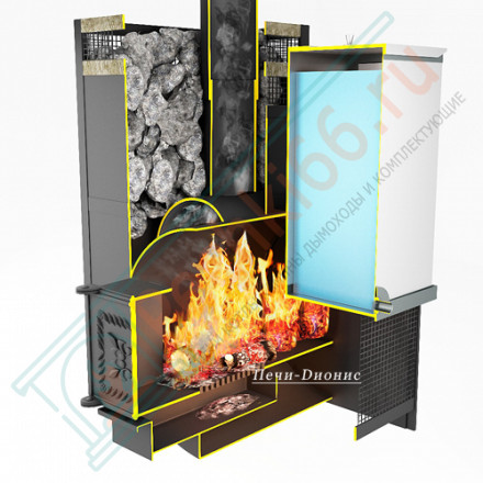 Печь банная Емельяныч - 3/S 240 Сeramic, под бак 60 л (Дионис)