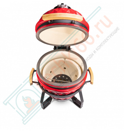 Керамический гриль Diamond Egg S красный