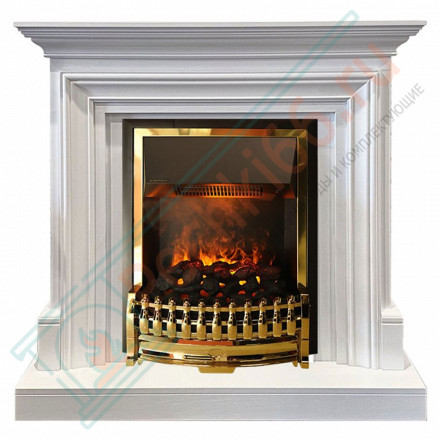Электрический Каминокомплект Bradford - Белый с очагом Atherton