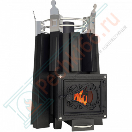 Банная печь Августа стронг со стеклом (Добросталь)