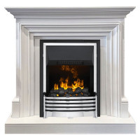 Электрический Каминокомплект Bradford - Белый с очагом Flagstaff