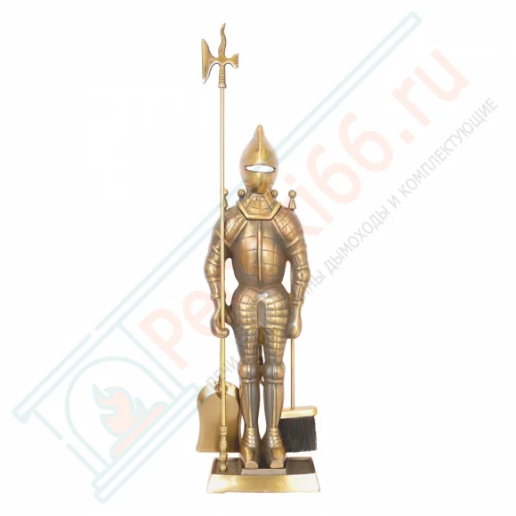 Набор каминный D50011АВ Рыцарь (4 предмета, 79см, античная бронза), на подставке в Волгограде