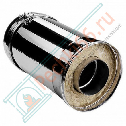 Сэндвич труба V50R с изол L=250 (AISI-310S/0,8-ОЦИНК-RAL/0,5) d-250/350 (Вулкан-Cerablanket)