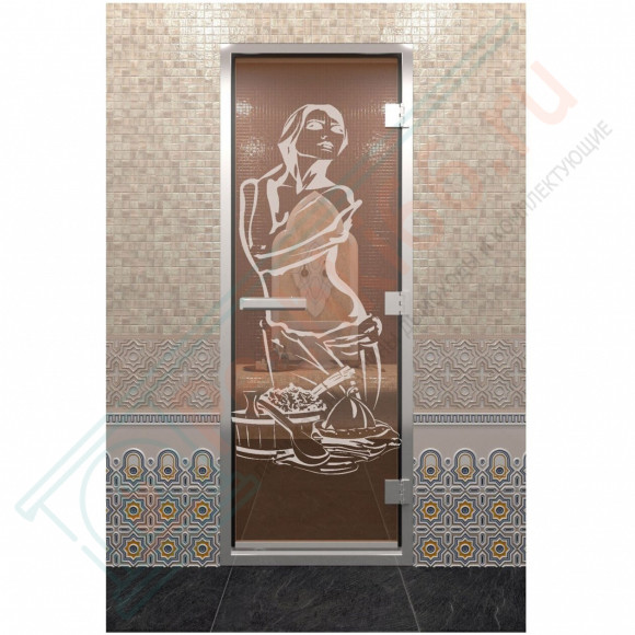 Стеклянная дверь DoorWood «Хамам Искушение Бронза» 2000х800 (по коробке) в Волгограде