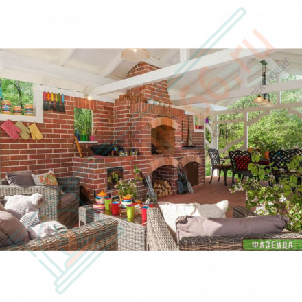 Плитка угловая Рваный Камень Мини, шт. (Терракот)