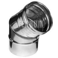 Колено 45° (Aisi-304/0,8) d-115 (Ferrum Austenite HF)