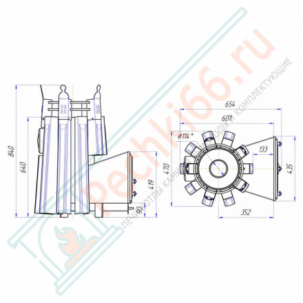 Банная печь Августа стронг с панорамным стеклом (Добросталь)