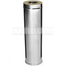 Сэндвич труба для дымохода L=1м (Aisi-304/0,8-НЕРЖ) d-115/200 (Ferrum Austenite HF)