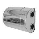 Бак выносной горизонтальный с эллюминатором для теплообменника (НЕРЖ-439/0,8мм) 60 л (УМК)