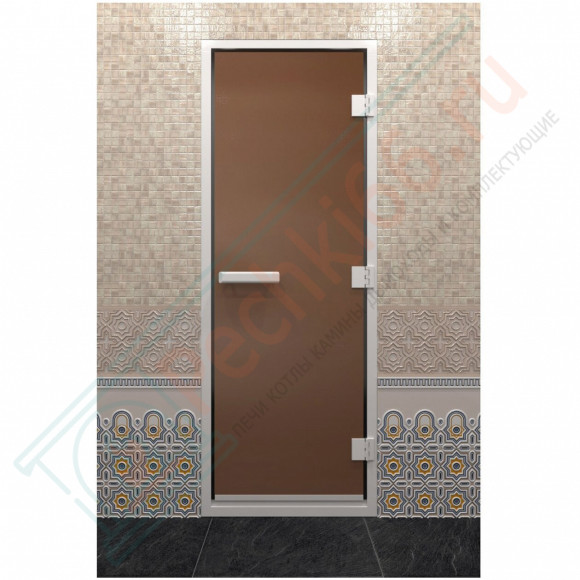 Стеклянная дверь DoorWood Хамам Бронза матовая 2100х900 (по коробке) в Волгограде