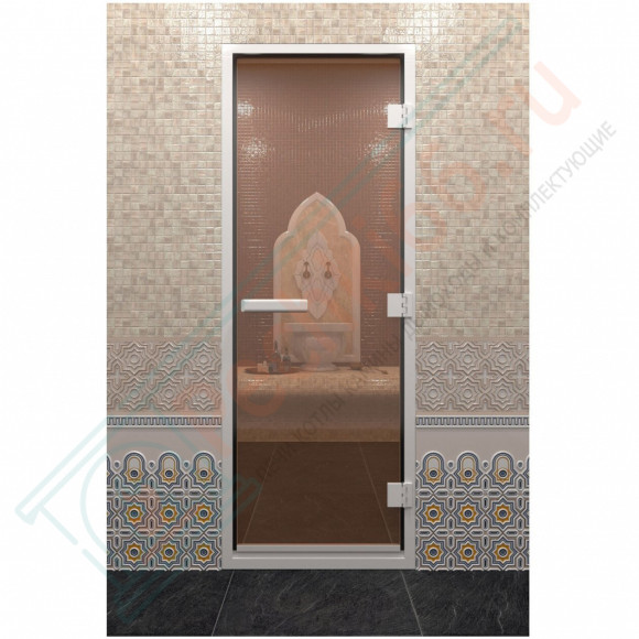 Стеклянная дверь DoorWood Хамам Бронза 2100х900 (по коробке) в Волгограде