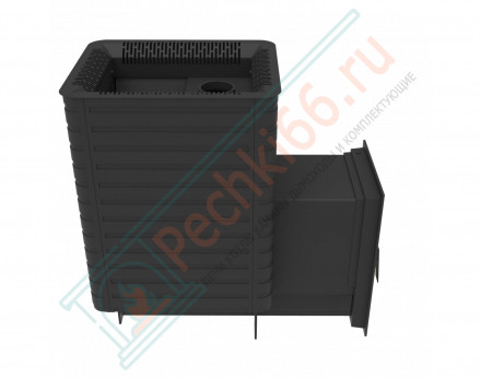 Печь для бани Фаворит 15 Д-2, каминная дверца, с теплообменником (Березка)