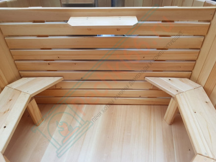 Японская баня Фурако круглая с внутренней печкой 180х180х120 (НКЗ)