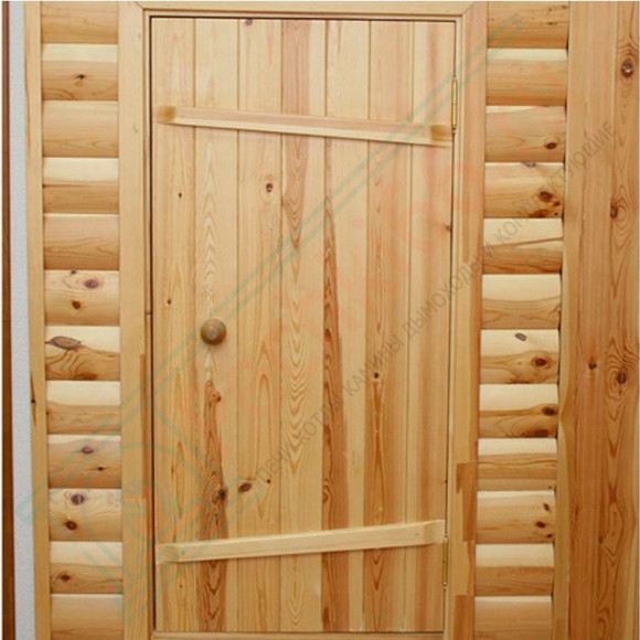 Входная деревянная дверь для бани 1900x800x40 сосна (Россия) в Волгограде