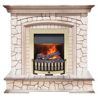 Каминокомплект Preston - Белый/Слоновая кость с патиной с очагом Danville Brass FB2