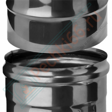 Сэндвич труба для дымохода L=0,5м (Aisi-304/0,8-НЕРЖ) d-150/210 (Ferrum Austenite HF)