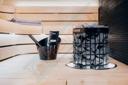 Электрическая печь Cilindro Pro PC100E/135E Black Steel (Harvia)