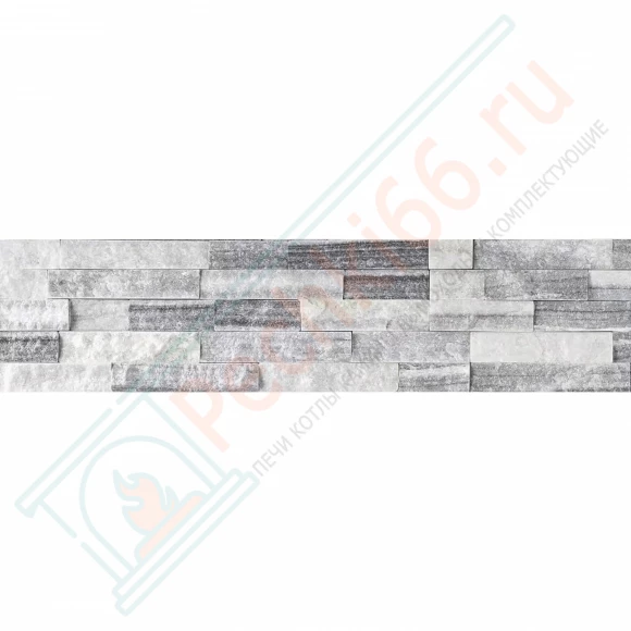 Плитка Кварцит бело-серый 600 x 150 x 15-20 мм (0.63 м2 / 7 шт) в Волгограде