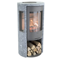 Печь-камин 556T Style, цвет cерый (Contura)