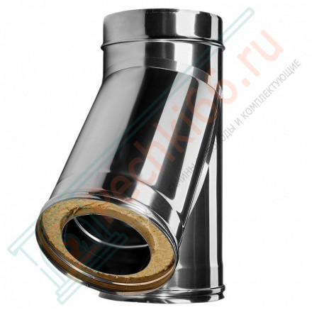 Тройник 45° с изол (НЕРЖ-321/0,8-НЕРЖ-439/0,5) d-250/330 (Дымок-Lux)