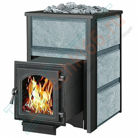 Чугунная печь для бани Легенда 22 270 Талькохлорит (Везувий) до 24 м3