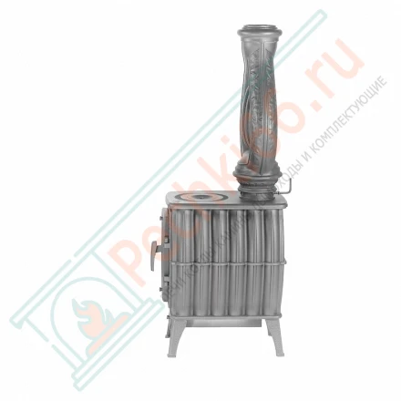Дымоход конвектор d-150М-130М «Лира» серый (ProMetall)