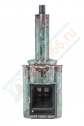 Дровяная банная печь Ферингер ОПТИМА "Змеевик + Россо Леванте" до 28 м³