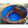Японская баня Фурако круглая с пластиковой вставкой с внутренней печкой 150х150х120 (НКЗ) в Волгограде