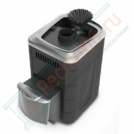 Печь для бани Гейзер Мини 2016 Inox ДН ЗК антрацит (T.M.F) до 12 м3