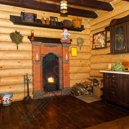 Банная печь № 03Р с подогревом предбанника (Тройка) до 36 м3