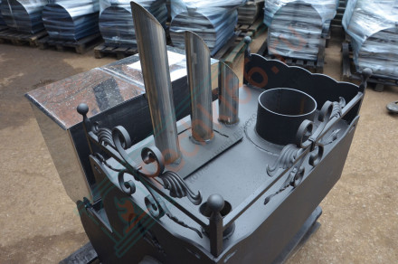 Дровяная банная печь Горыныч 3 (ЗК) под бак 100 л (ТермоСфера)