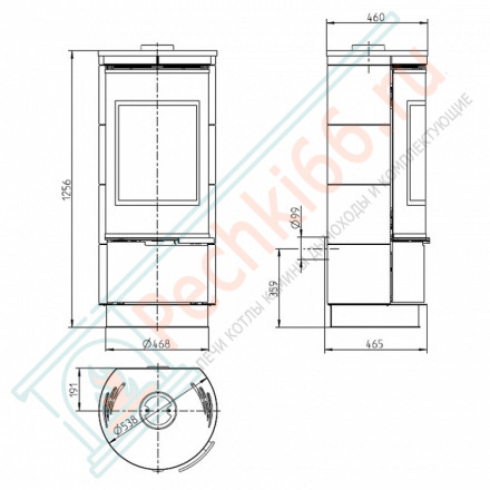 Печь-камин Andorra Standard, талькохлорит (Thorma)