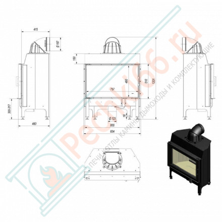 Стальная топка NADIA/12 (Kratki)