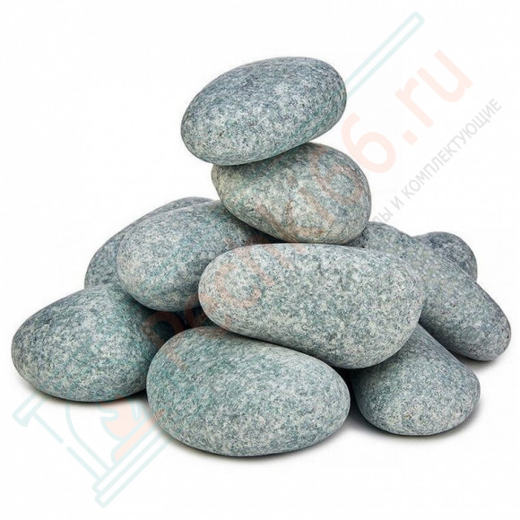 Камень для бани Жадеит шлифованный средний, м/р Хакасия (ведро), 20 кг в Волгограде