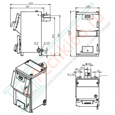 Комбинированный котел Bulat-18 (Zota) 18 кВт