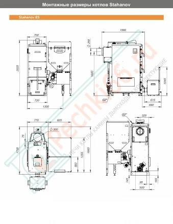 Котел автоматический Stahanov Black 85 (Zota) 85 кВт