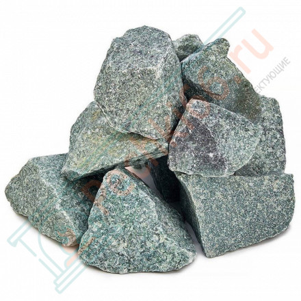 Камень для бани Жадеит колотый мелкий, м/р Хакасия (коробка), 10 кг (Хакасинтерсервис)