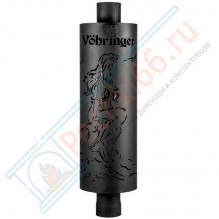 Дымоход с регистром Русалка, D115мм, L1м, Антик (Feringer)